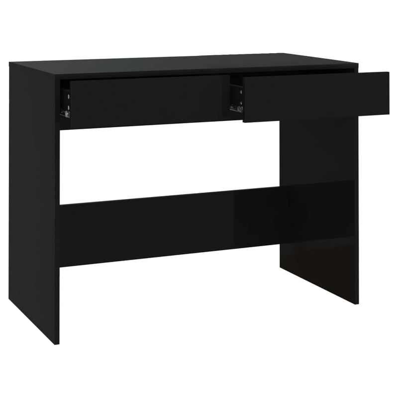Skrivebord svart 101x50x76,5 cm sponplate