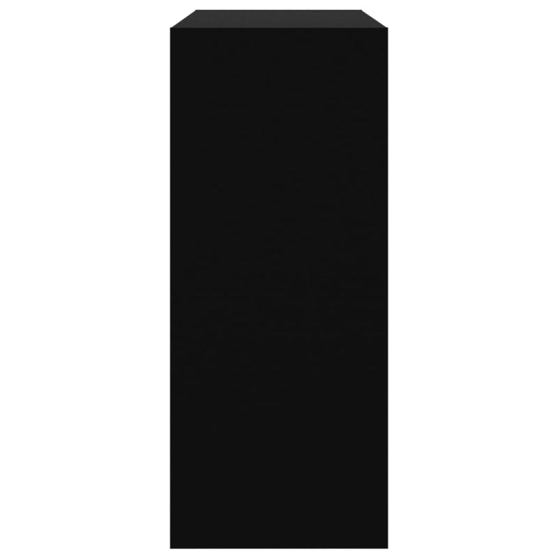 Bokhylle/romdeler svart 80x30x72 cm