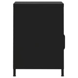 Nattbord 2 stk svart 35x35x51 cm stål