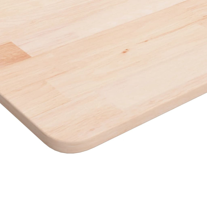 Firkantet bordplate 60x60x1,5 cm ubehandlet heltre eik