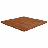 Firkantet bordplate mørkebrun 50x50x1,5 cm behandlet heltre eik