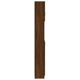 Baderomsskap brun eik 32x25,5x190 cm konstruert tre