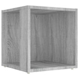 Sidebord grå sonoma 33x33x34,5 cm konstruert tre