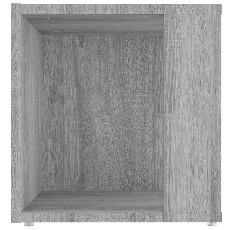 Sidebord grå sonoma 33x33x34,5 cm konstruert tre