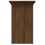 Skrivebord brun eik 80x45x74 cm konstruert tre