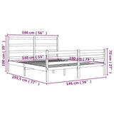 Sengeramme heltre furu 140x190 cm