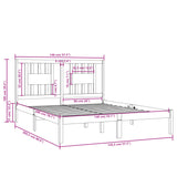 Sengeramme heltre furu 140x200 cm