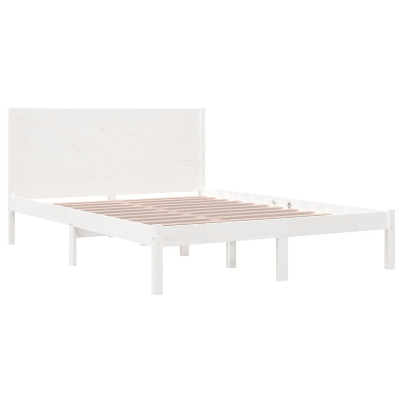 Sengeramme hvit heltre 120x190 cm Small Double