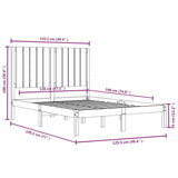 Sengeramme hvit heltre 120x190 cm Small Double