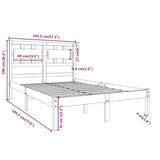 Sengeramme heltre 140x190 cm