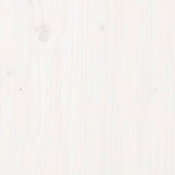 Uttrekkbar dagseng hvit heltre furu 2x(80x200) cm