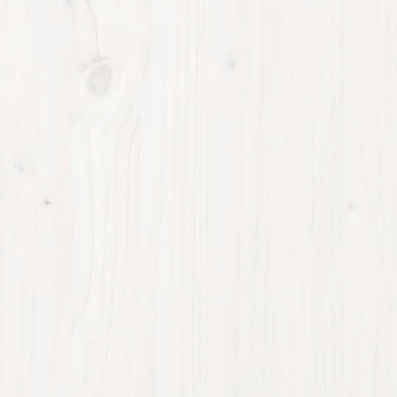 Uttrekkbar dagseng hvit heltre furu 2x(80x200) cm