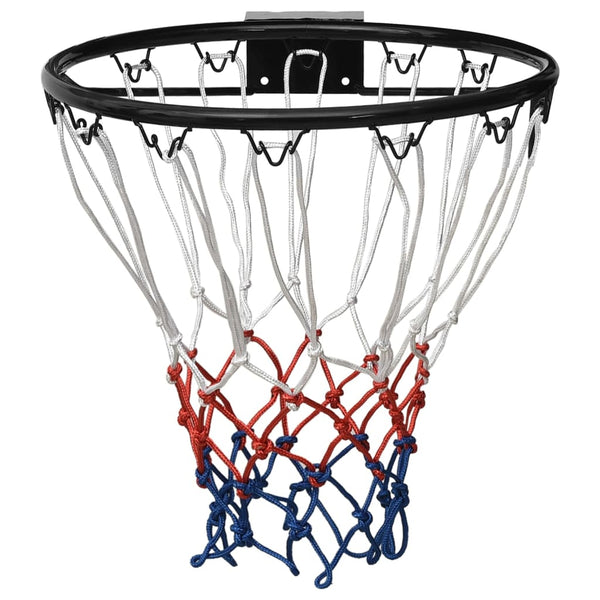 Basketballkurv svart 39 cm stål