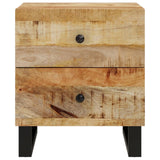 Nattbord 2 stk 40x33x46 cm heltre mango