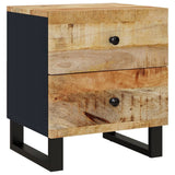 Nattbord 2 stk 40x33x46 cm heltre mango