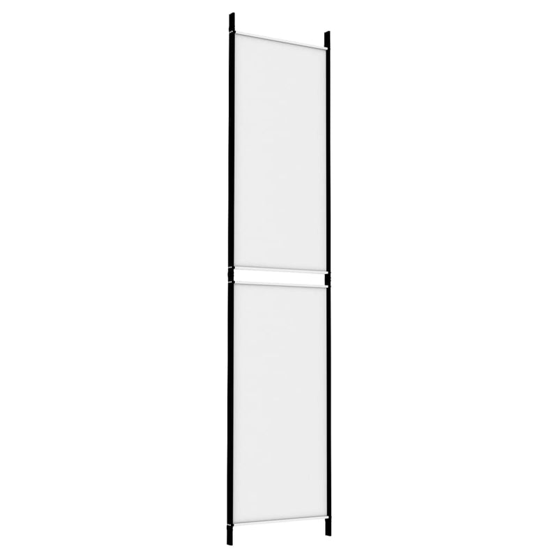 Romdeler 3 paneler hvit 150x220 cm stoff