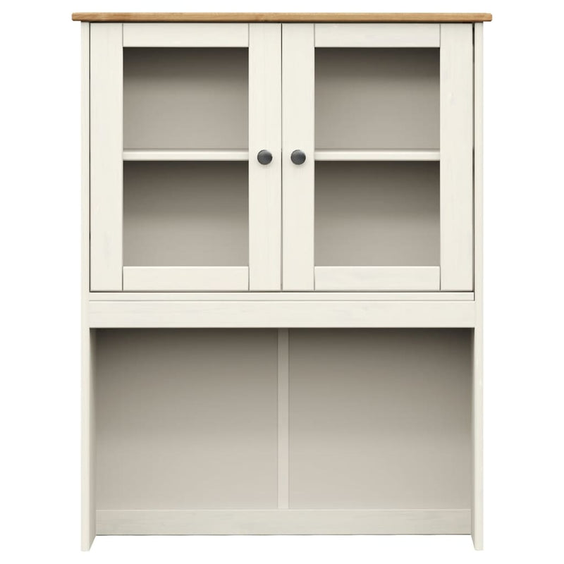 Highboard VIGO hvit 80x40x176 cm heltre furu