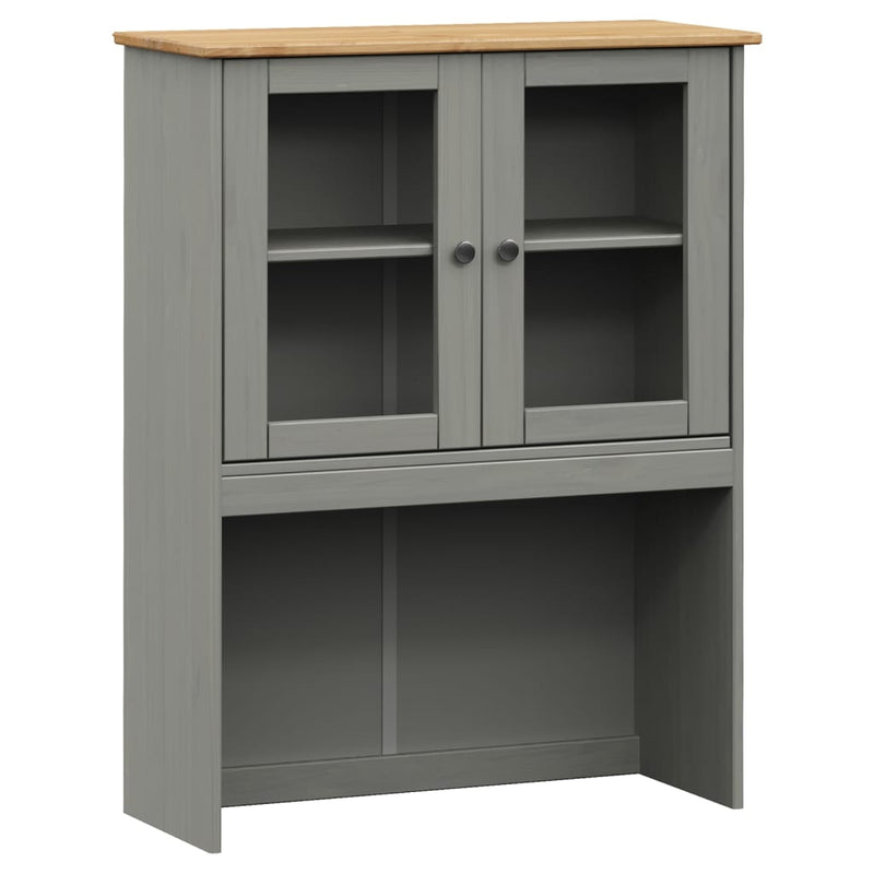 Highboard VIGO grå 80x40x176 cm heltre furu