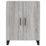 Highboard grå sonoma 69,5x34x180 cm konstruert tre