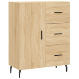 Highboard sonoma eik 69,5x34x180 cm konstruert tre