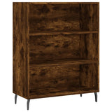 Highboard røkt eik 69,5x34x180 cm konstruert tre