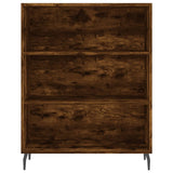 Highboard røkt eik 69,5x34x180 cm konstruert tre