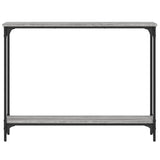 Konsollbord grå sonoma 100x22,5x75 cm konstruert tre