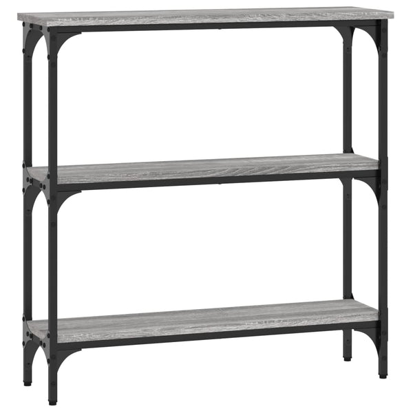 Konsollbord grå sonoma 75x22,5x75 cm konstruert tre
