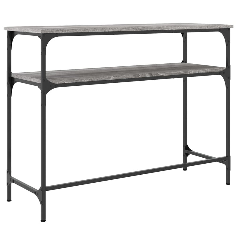 Konsollbord grå sonoma 100x35,5x75 cm konstruert tre