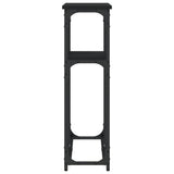 Konsollbord svart 90x22,5x75 cm konstruert tre