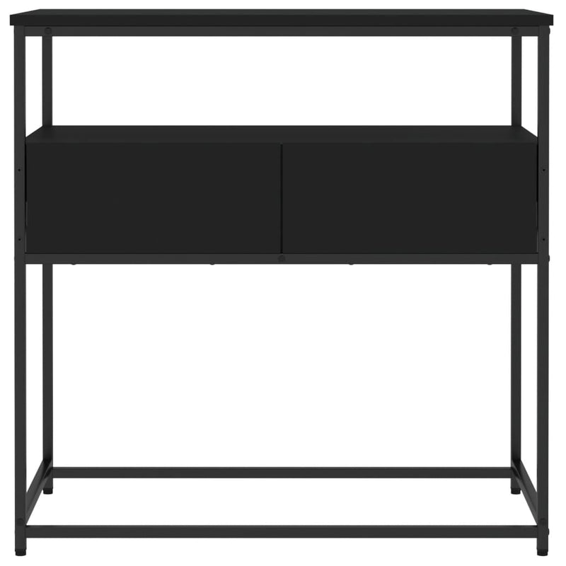 Konsollbord svart 75x40x75 cm konstruert tre