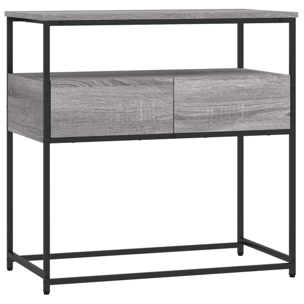 Konsollbord grå sonoma 75x40x75 cm konstruert tre