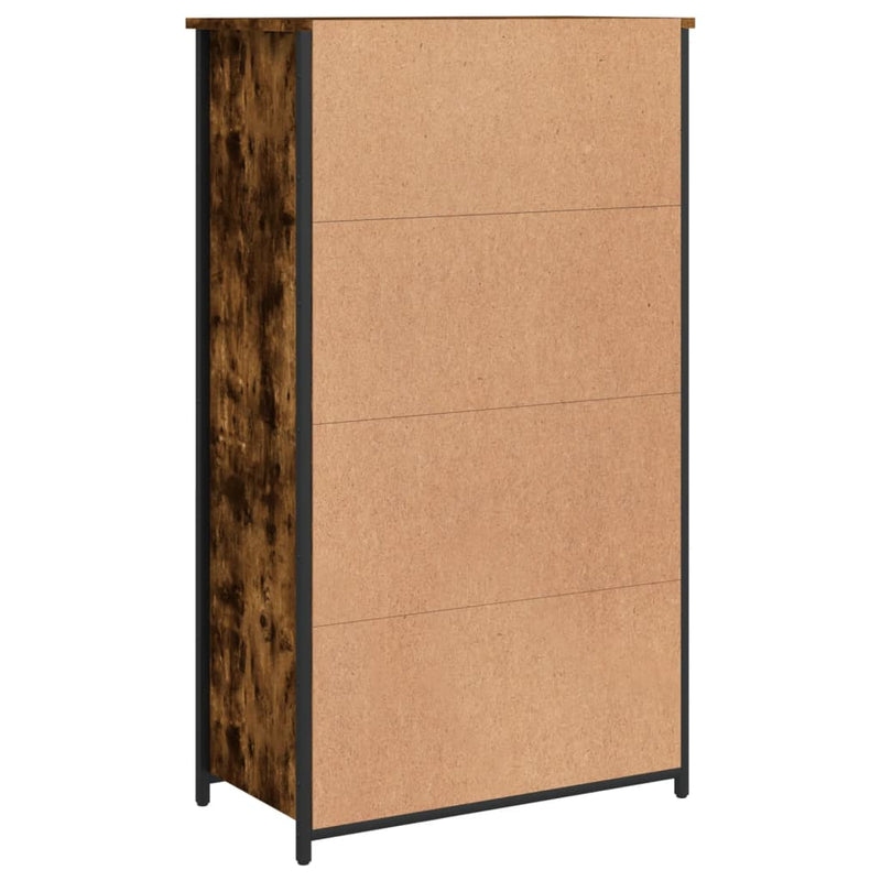 Highboard røkt eik 62x32x106,5 cm konstruert tre