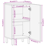 Sideskap 40x33x75 cm heltre mango