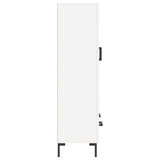 Highboard hvit 69,5x31x115 cm konstruert tre