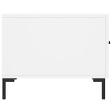 Salongbord 2 stk hvit 50x50x40 cm konstruert tre