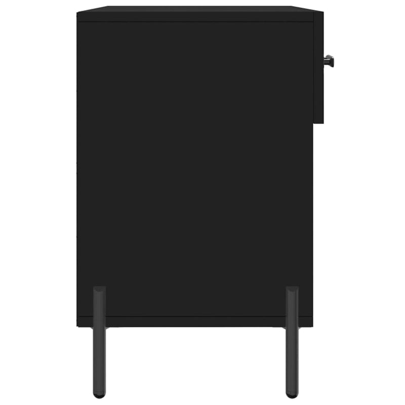 Skobenk svart 102x35x55 cm konstruert tre