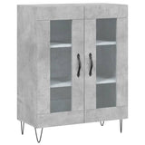 Highboard betong grå 69,5x34x180 cm konstruert tre