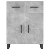 Highboard betong grå 69,5x34x180 cm konstruert tre