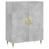 Highboard betong grå 69,5x34x180 cm konstruert tre