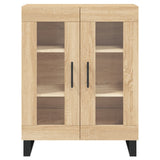 Highboard sonoma eik 69,5x34x180 cm konstruert tre