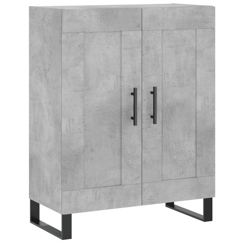 Highboard betong grå 69,5x34x180 cm konstruert tre