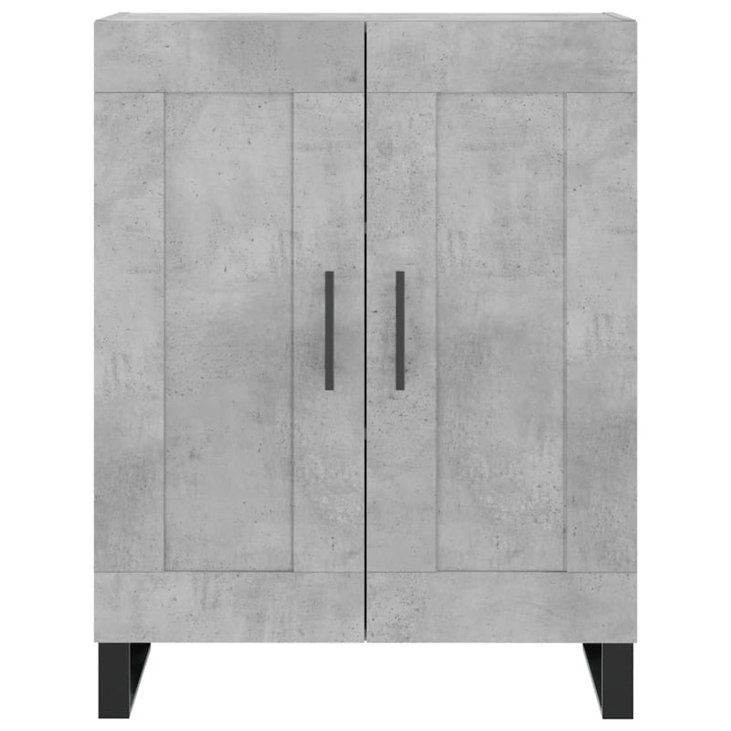 Highboard betong grå 69,5x34x180 cm konstruert tre