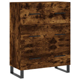 Highboard røkt eik 69,5x34x180 cm konstruert tre