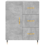 Highboard betong grå 69,5x34x180 cm konstruert tre