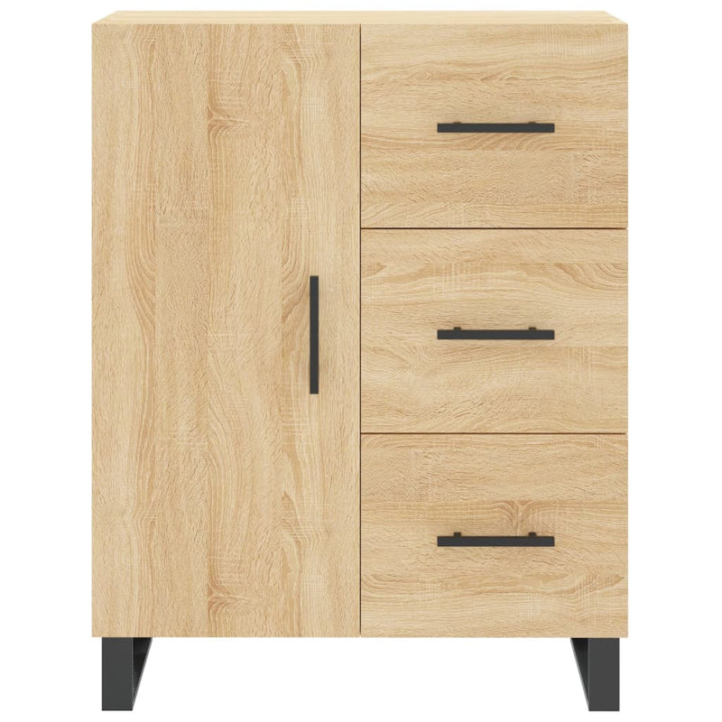 Highboard sonoma eik 69,5x34x180 cm konstruert tre