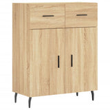 Highboard sonoma eik 69,5x34x180 cm konstruert tre