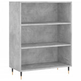 Highboard betong grå 69,5x34x180 cm konstruert tre