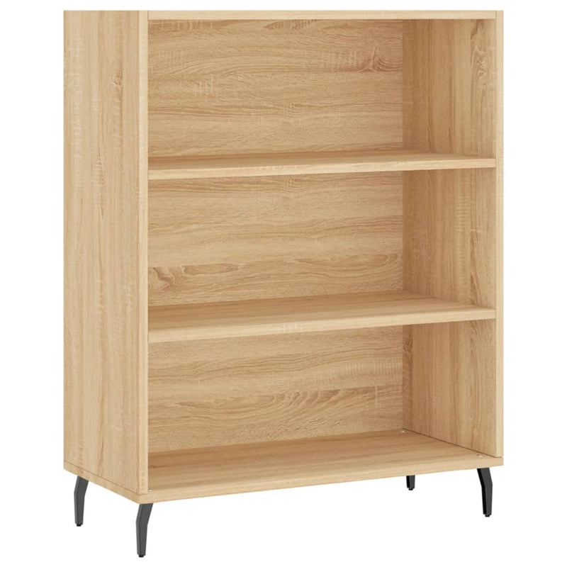 Highboard sonoma eik 69,5x34x180 cm konstruert tre