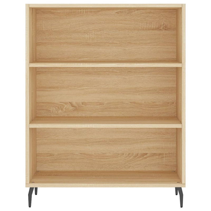 Highboard sonoma eik 69,5x34x180 cm konstruert tre